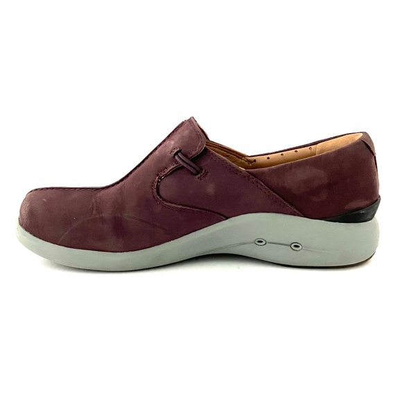 Clarks Womens UN Loop 2 Walk Slip-On Shoes Aubergine Nubuck Sz 6 1/2 - Picture 5 of 14